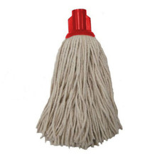 NEW SET OF 3 PUSH FIT SOCKET MOP HEAD SIZE 16 TWINE PLASTIC COTTON MOPPING 280G