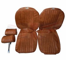 New Seat Covers Upholstery Mgb 1973-80 Made In Uk Headrests Autumn Leaf New Seat Covers Upholstery Mgb 1973-80 Made In Uk Headrests Autumn Leaf
