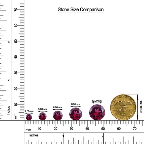 Round Cut Natural Gemstone Stud Earring For Women with Screw Back, Bezel set - Picture 133 of 145
