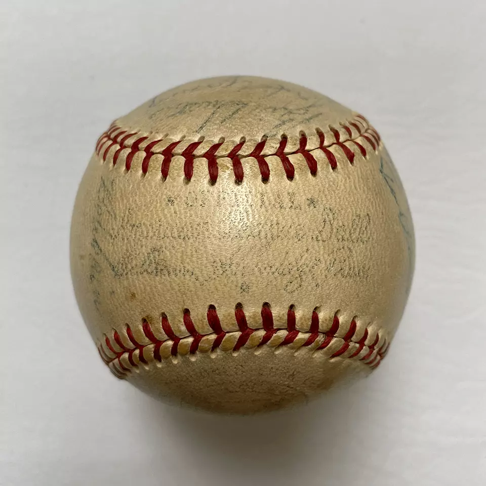 1953 St. Louis Browns Team Signed Baseball with Satchel Paige - Image 2 of 4