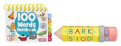 Little Tikes Learn & Play 100 Words Spell & Spin Pencil, Educational Toy Age 3+