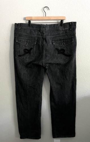 Vintage Rocawear Pants Mens 44x34 Black Wide Leg B