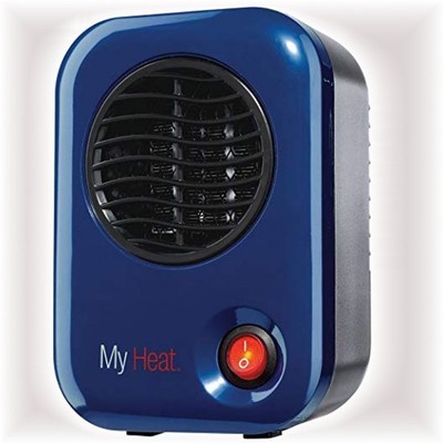 Blue Personal Ceramic Heater 200w Electric Space Portable Small