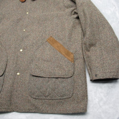 Vintage Woolrich Jacket Mens XL Brown Wool Blend Barn Coat Tweed Chore USA NEW - Picture 16 of 21