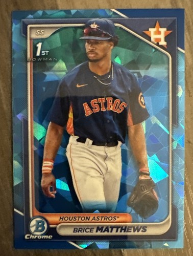 2024 Bowman Chrome Sapphire Houston Astros Brice Matthews (RC) #BCP-69