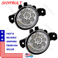 Pair of 9 LED Bumper Foglight Driving Lamps For Nissan Sentra 1987-1990 SE Coupe