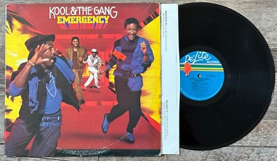 1984 Kool & The Gang  Emergency  Vinyl LP De-Lite Records Soul R&B Dance Disco