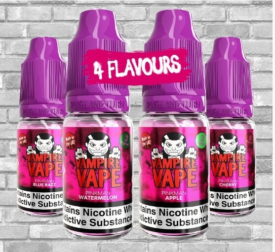 Vampire Vape E-Liquid 10x10ml bottles for only £18.99 - All Flavours &  Strengths