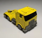 Vintage Hot Wheels Kenworth Yellow Ramp Truck 7 Spokes 1/64 Diecast 24HR Towing