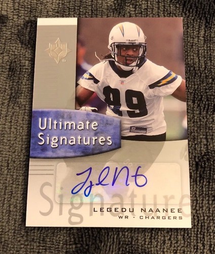 2007 Ultimate Signatures Legedu Naanee Rookie Autogramm - Bild 3 von 3