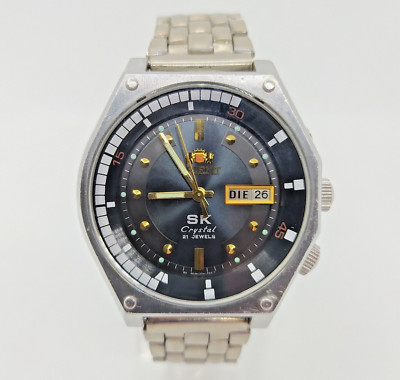 VINTAGE Orient Watch Automatikuhr SK Crystal 21 JEWELS Original Japan