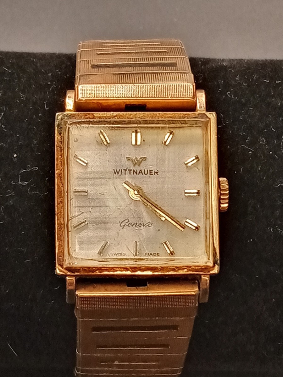 Vintage WITTNAUER GENEVE manual wind watch 17j 10k RGP For  display picture 1
