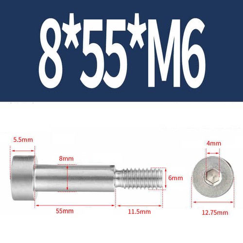 Tornillo de hombro de paso hexagonal interior M2 M2,5 M3 M4 M5 M6 M8 M10 acero inoxidable V2A A2 - Imagen 113 de 169