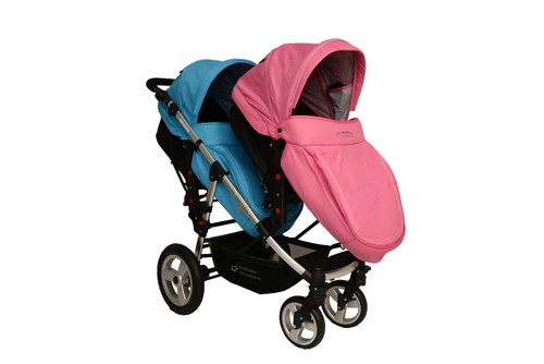 BabyFiveStar GESCHWISTERWAGEN ZWILLINGSWAGEN KINDERWAGEN BUGGY PINK/BLUE |  eBay