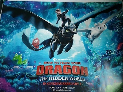 Drachenzähmen leicht gemacht Die verborgene Welt Kino Quad Poster