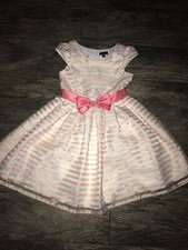 NWOT ZUNIE Girls DRESS Sz 6 Beige Gold Melon Shimmery Tulle / SPECIAL OCCASION