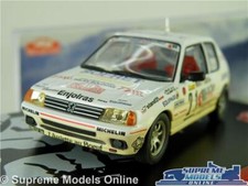 PEUGEOT 205 GTI MODEL CAR 1988 RALLY 1:43 SCALE IXO BALLET LALLEMENT MONTE K8