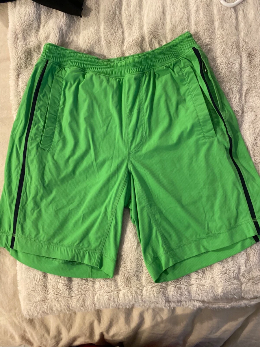 Lululemon Pace Breaker Shorts Mens Medium Green Lined Inseam 9” Athletic  EUC