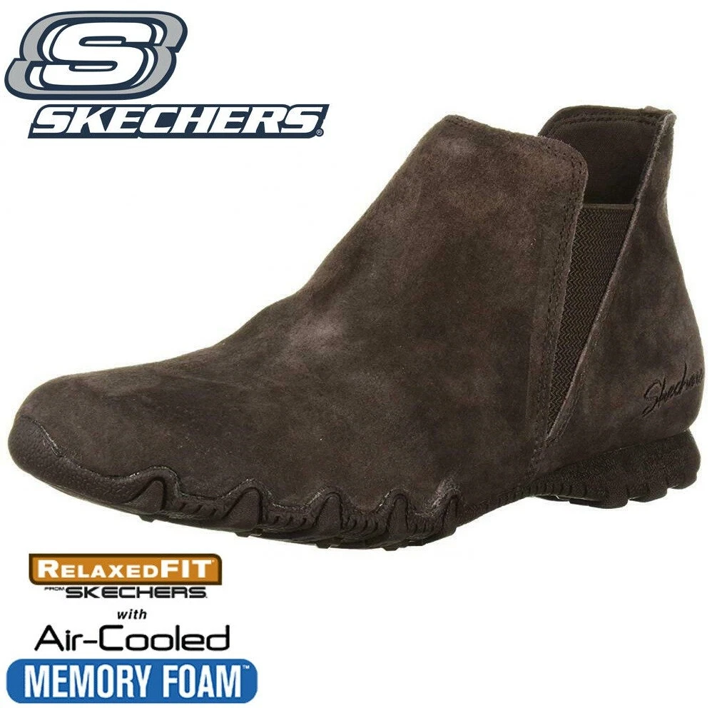Skechers Mc Bellore Relaxed Womens Suede Dealer Chelsea Ankle Ladies Boots Size