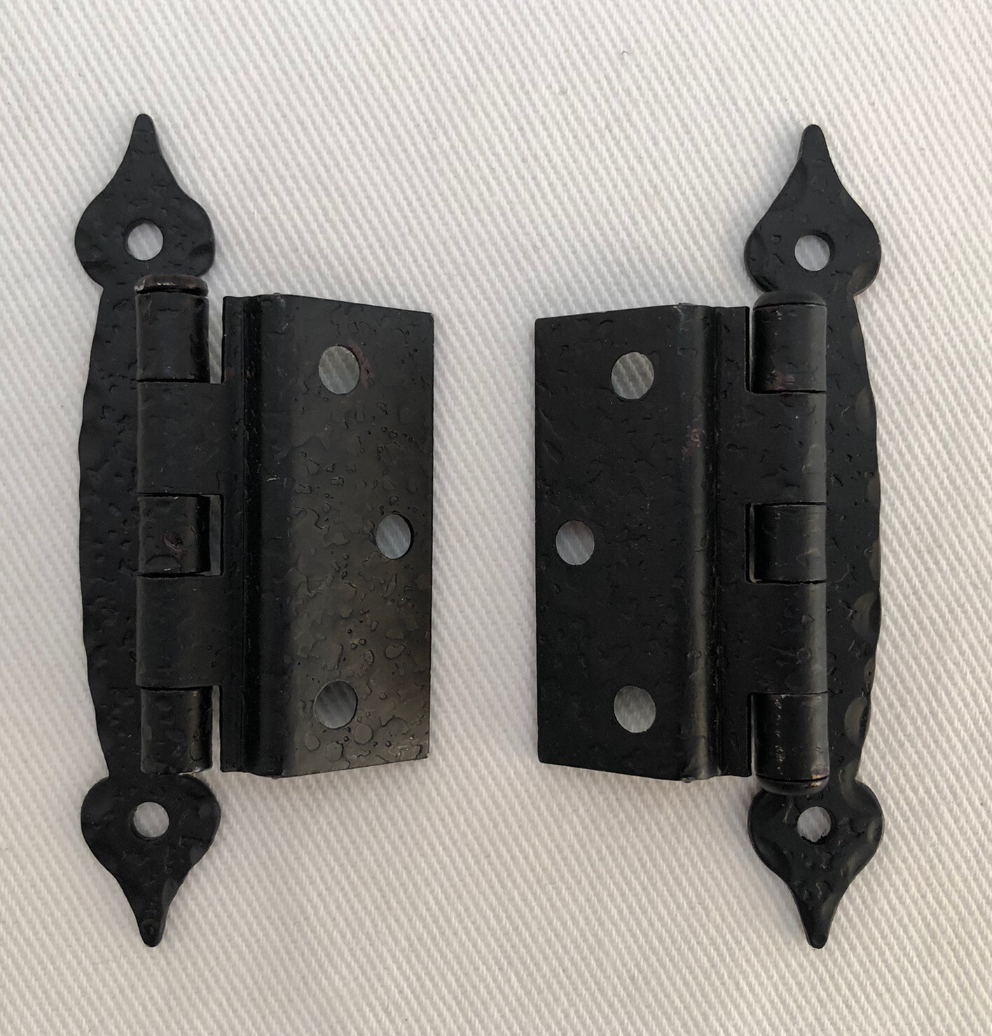 Vintage Amerock Colonial Black Hinge Spade E1640 for Flush