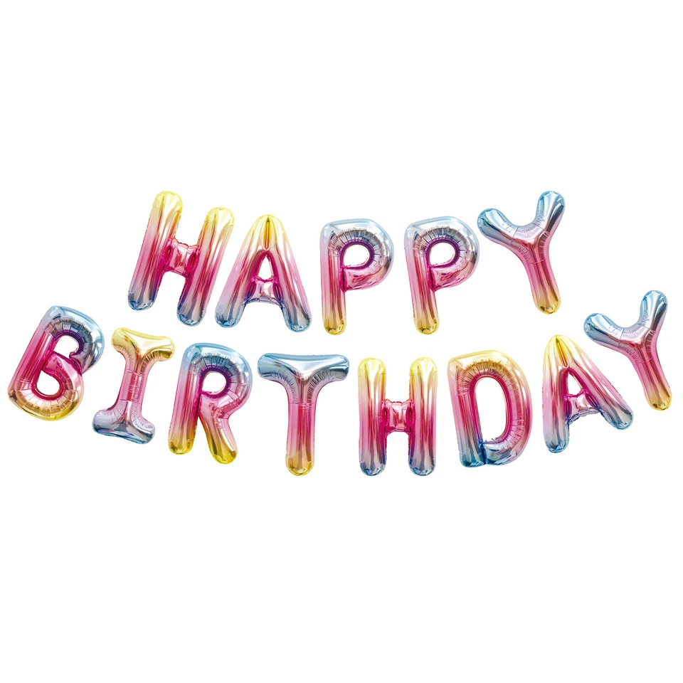 4YOUQUALITY Letter Balloons Happy Birthday Balloon Letter Balloon