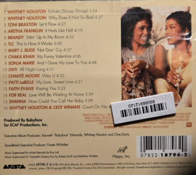 Waiting To Exhale : Original Soundtrack Album - Audio CD New