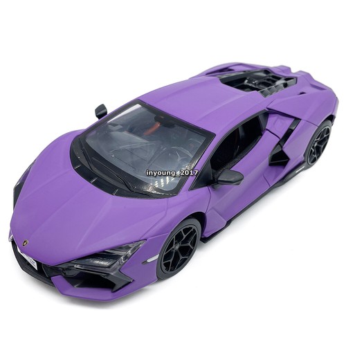 1:24 Lamborghini Revuelto Model Car Diecast Toy Cars Boys Toys for Kids Purple - Picture 3 of 12