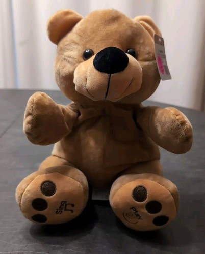 Singing Musical Bear Moving Hands That Clap Soft Stuffed Animal Etna