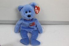 Ty Beanie Babies America Blue Bear with Flag Sept 11 2001 with Tag