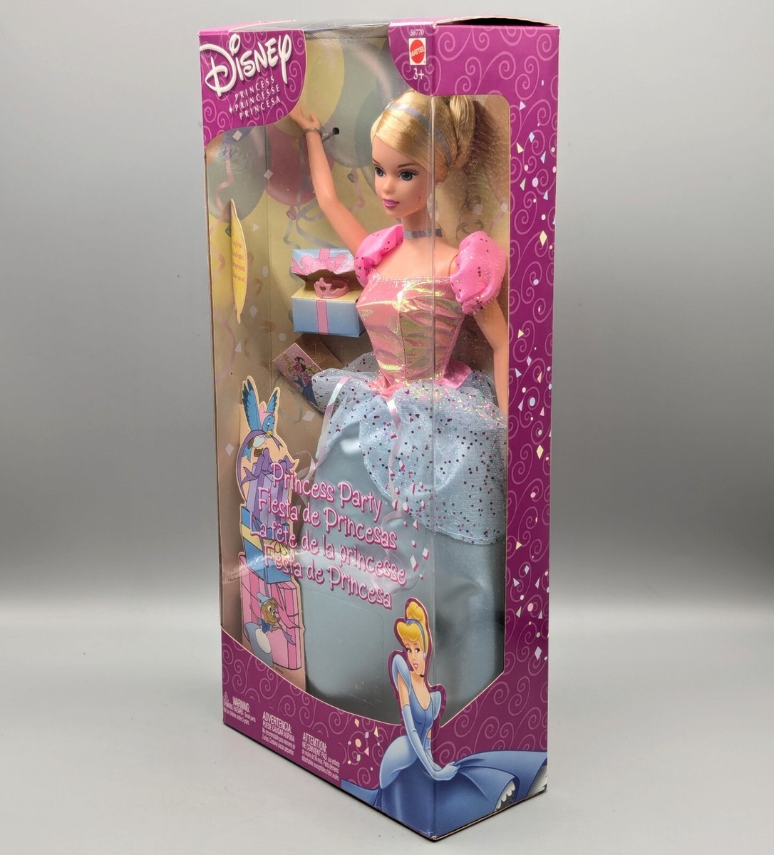 New Vintage 2002 Mattel Disney Princess Party Cinderella