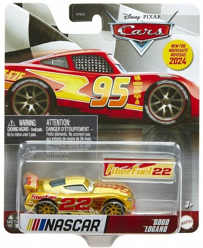 GOGO LOGANO 22 NASCAR Fiber Fuel Disney Cars 1:55 Mattel Die-cast