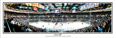 2003 New York Islanders Nassau Coliseum FACE OFF Unframed Panoramic Poster 4005