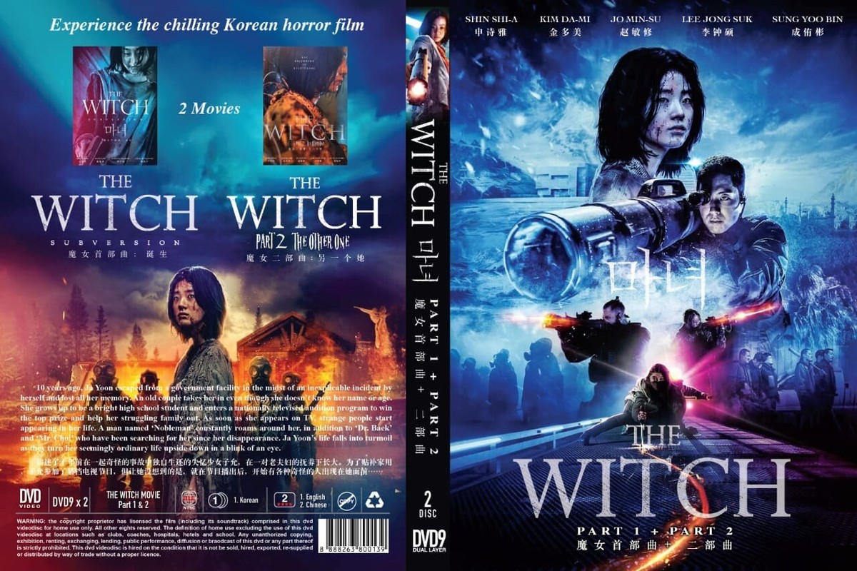 DVD Korean Movie The Witch Part 1+2: The Subversion (2018)+ The
