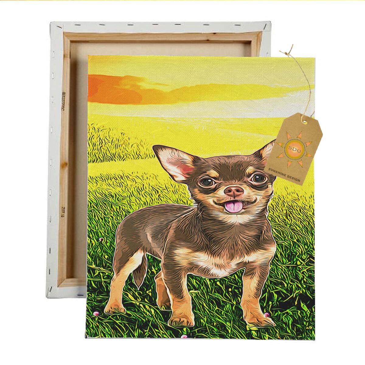Chihuahua Puppy Canvas Wall Art Home Decor