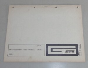 Teilekatalog / Ersatzteilliste Gutbrod Motorrasenmäher Turbo Jet 350 A