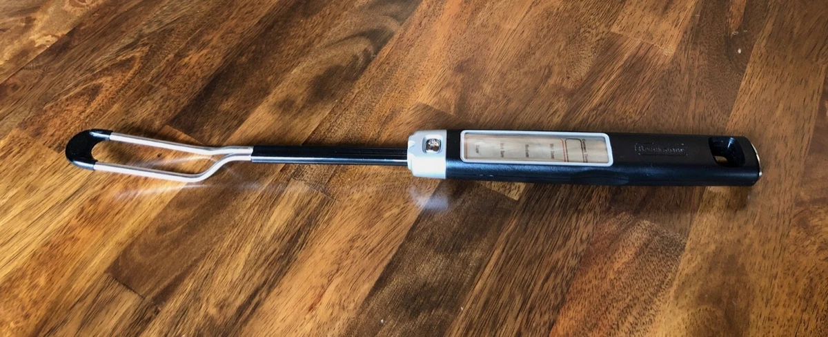 Brookstone Chef's Fork w/ Digital Thermometer Doneness Levels for