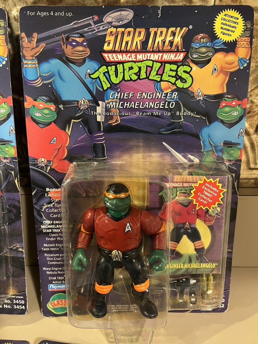 ミュータントタートルズ スタートレック ４体セット 1994 Star Trek Teenage Mutant Ninja Turtles Complete Set of Four