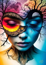 Quadro Viso Moderno su Forex | Stampa Digitale Design | Arredamento Casa Ufficio