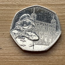 2019 Paddington Bear 50p coin,  