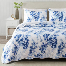 Bedding Set, 3 Piece Reversible Lightweight Quilt Comforter