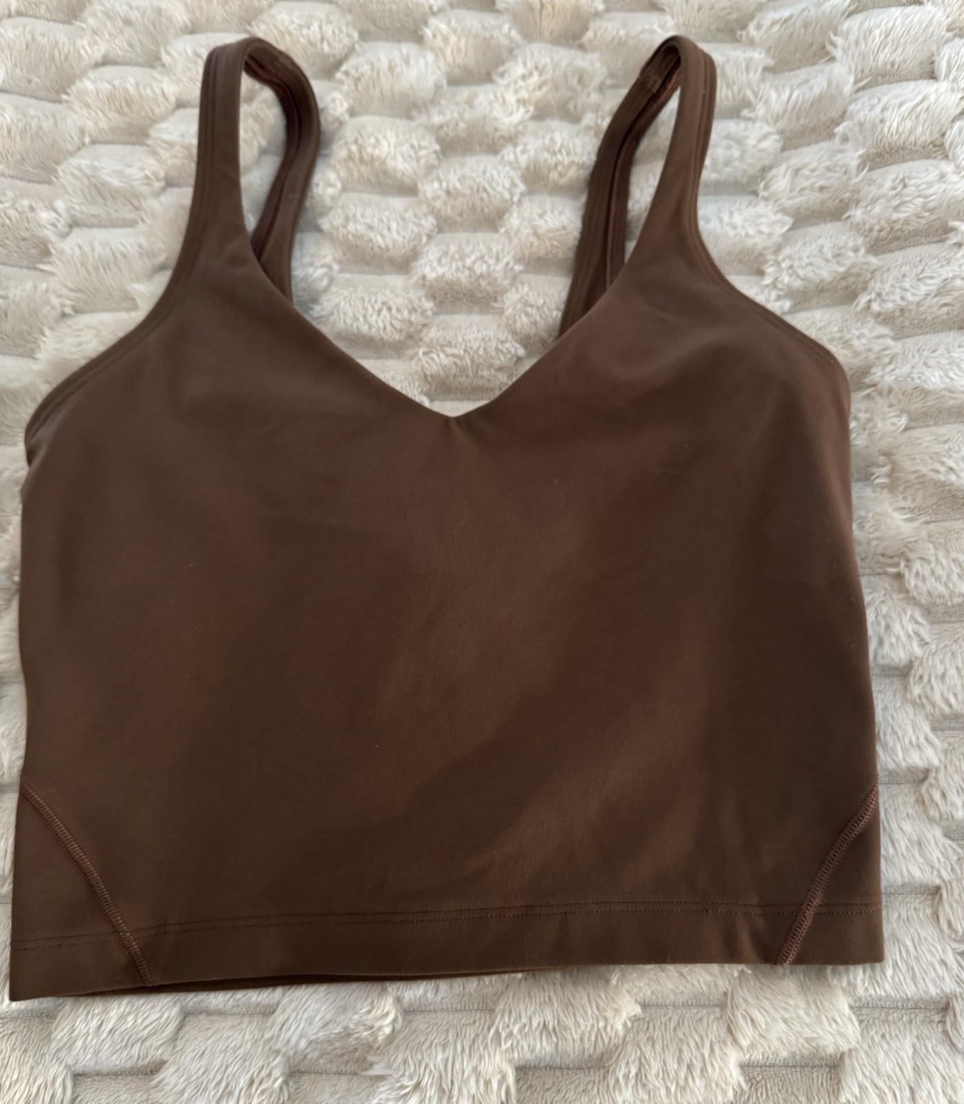 Lululemon Java Brown Align Cropped Tank Top Size 2 - image 1