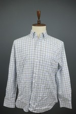 Calani Multicolor Gingham Check Cotton Long Sleeve Button-Down Dress Shirt Sz 42