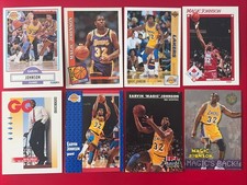 Magic Johnson - 8 Card Lot - Vintage Modern NBA Basketball Lakers MSU (8b)