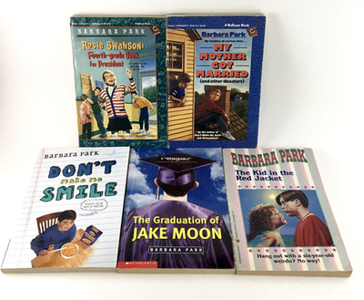 5pc Lot Barbara Park Books PB Ages 9-13 Step-Sibs Moving Divorce Alzheimer's