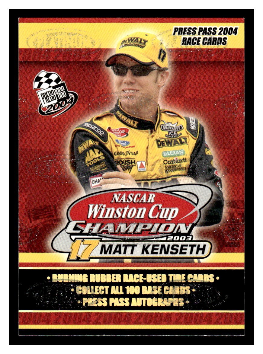 Matt Kenseth | 2004 Press Pass Platinum #P100 - HOF