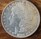 5 Silver Dollars. One 1890, four 1921. Circulated — photo 1