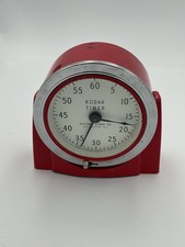 Vintage Working Kodak Timer Red Eastman Kodak Co Mechanical Darkroom Timer USA