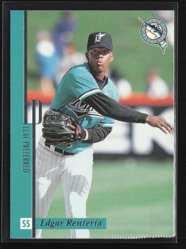 1996 Leaf Preferred Edgar Renteria #142 card