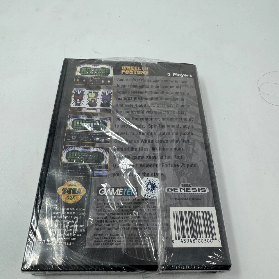 SEGA GENESIS WHEEL OF FORTUNE NEW STILL SEALED 1992 GAMETEK - Image 2 of 4