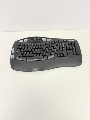 Logitech K350 Wireless Keyboard Comfort Wave Ergonomic No Receiver Tested